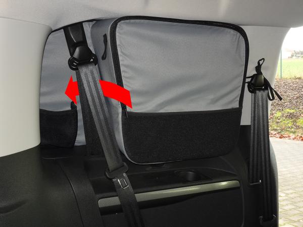 Fenstertasche Campster / Spacetourer für Seitenfenster hinten rechts (Beifahrerseite) L2